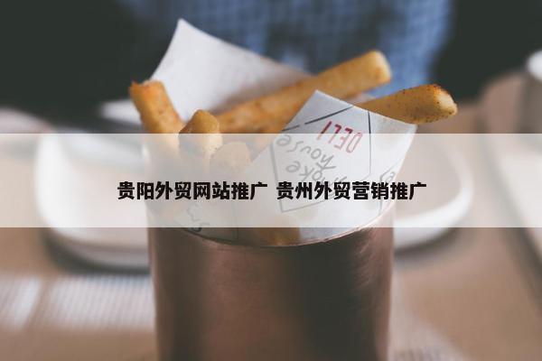 贵阳外贸网站推广 贵州外贸营销推广