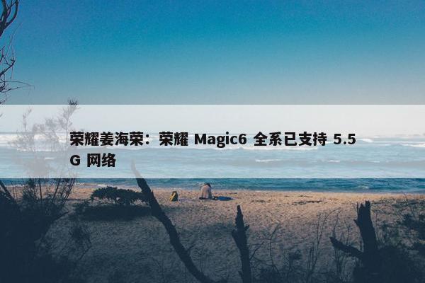荣耀姜海荣：荣耀 Magic6 全系已支持 5.5G 网络